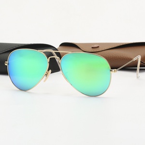 Lunettes de soleil de pilote de luxe à la mode, monture en alliage métallique, verres en verre UV400, lunettes de soleil pour hommes, cadeaux de Noël - Product Image 6