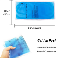 Compresse de gel réutilisable, personnalisable, durable, souple et flexible, chaude/froide, pour le soulagement des douleurs au genou et au pied, et la récupération des blessures (vente en gros)