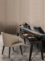 Design italien Offre Spéciale de luxe Style moderne PU ou tissu pieds en bois massif hôtel salle à manger Restaurant chaise de salle à manger