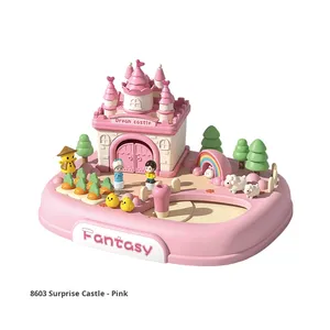 Juego de Imitación Magnético de Bambú, Castillo de Jardín de Ensueño para Niños, Princesa para Juguete de Simulación de Modelo - Product Image 6