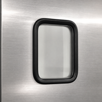 Portes de circulation modernes à double action en acier inoxydable, résistantes aux chocs, à ouverture battante, personnalisées, directement de l'usine Yuyou