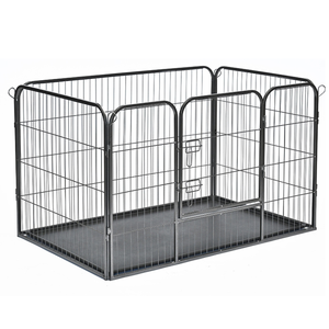 Robusto pannello resistente 4 box per animali domestici portatile per interni esterni molteplici modi di addestramento per cani recinzione pannello box - Product Image 6