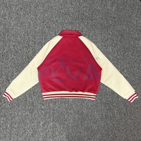 Manteau de baseball court à la mode personnalisé, veste Letterman décontractée et ample, veste universitaire de haute qualité avec écusson brodé pour hommes