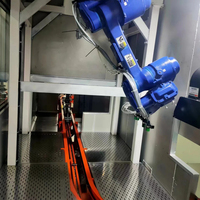 Robot Industrial Automatizado para Pulverización de Recubrimiento en Polvo
