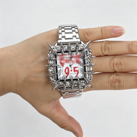 Montre à quartz en alliage de style gothique Y2K rétro avec design griffe d'albâtre pour hommes et femmes, tendance européenne et américaine