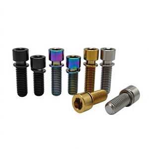 Vis en alliage de titane GR5 pour moto et vélo, anodisées bleues, à tête bouton/hexagonale/cylindrique, <span class=keywords><strong>M5</strong></span> M6 M8, à entraînement hexagonal interne - Product Image 6