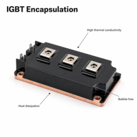 Composé de scellement en silicone à haute conductivité thermique Boqiao, résine d'encapsulation isolante pour pack de batteries de véhicules électriques