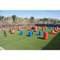 Équipement d'obstacles gonflables pour paintball, matériau PVC 0,65 mm, soudage à air chaud, équipement de sport extérieur, jeu de tir au laser, bunker de jeu