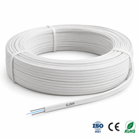 Kabel Serat Optik Single Mode UKCC GJXH FTTH Indoor Drop Cable untuk Instalasi Broadband Hunian