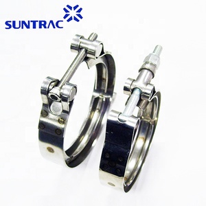 Stainless Steel T Bolt V Band Hose <strong>Clamp</strong> for Male and Female <strong>Flanges</strong> - Product Image 6