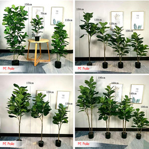 Intérieur Décor À La Maison Meilleur 6 Pieds 5ft 6ft Faux Petit Grand Vert Ficus Lyrata Plantes En Pot Artificielles Faux Ficus Lyrata - Product Image 5