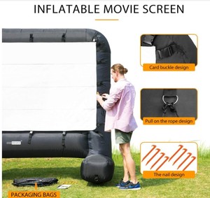 Màn hình máy chiếu phim ngoài trời Bơm Hơi 20 feet, màn hình máy chiếu thổi cho sân sau ngoài trời - Product Image 2