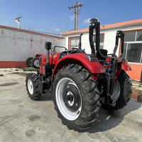 Tracteur agricole 4x4 de 50 à 180 ch, directement de l'usine, avec chargeur frontal et pelle arrière pour l'agriculture