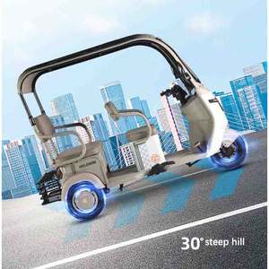 Wholesale 1000W Adult Smart Tricycle Electric <strong>Motorcycle</strong> Family Use Electric Tricycle Scooter <strong>with</strong> <strong>Roof</strong> - Product Image 4