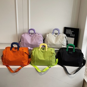 Fashion Bright Handle Letter Print Sports <b>Bag</b> Large Multi Compartment Men Women Yoga Training Business Travel Luggage <b>Bag</b> - Product Image 1