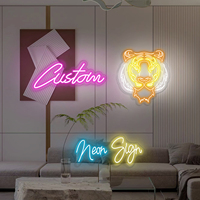 Lumière néon LED rouge personnalisée de forme rectangulaire, pistolet personnalisé avec alimentation USB, néon flexible en acrylique, enseigne néon LED personnalisée