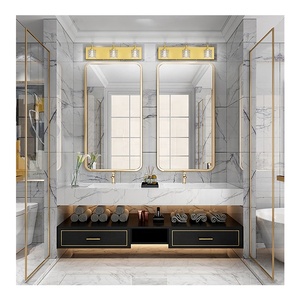 Meuble-Lavabo de Salle de Bain Flottant Mural Luxe Design Moderne, en MDF PVC, avec Évier Miroir, 12 20 42 70 Pouces - Product Image 2