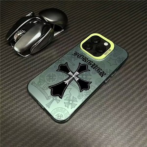 Coque de téléphone rigide tendance à motif croisé pour iPhone XR XS 13 14 15 16 17 Pro Max – Étui de protection pour téléphone portable - Product Image 4