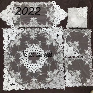 Nặng đính cườm thêu Organza bảng Á hậu đám cưới sequin lưới khăn trải bàn ren Ấn Độ đính cườm bảng RUNNERS cao cấp bảng - Product Image 4