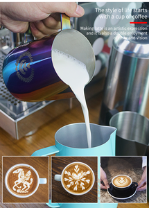 Espumador <span class=keywords><strong>de</strong></span> leche profesional para café <span class=keywords><strong>de</strong></span> 350ML, <span class=keywords><strong>jarra</strong></span> <span class=keywords><strong>de</strong></span> leche <span class=keywords><strong>de</strong></span> <span class=keywords><strong>acero</strong></span> <span class=keywords><strong>inoxidable</strong></span>, <span class=keywords><strong>jarra</strong></span> para espumar leche, <span class=keywords><strong>jarra</strong></span> para espumar Espresso Creamer - Product Image 6