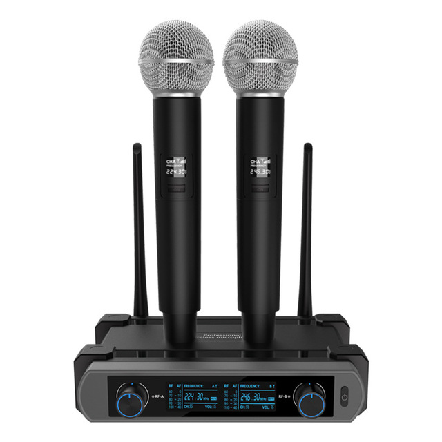 One-to-two Wireless Microphone System Cross-Border Dedicated Private Model K11 V-Segment Family KTV Conference Microphone