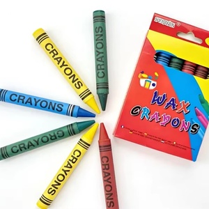 Crayones de Cera Portátiles No Tóxicos de 6 Colores Vibrantes, Económicos y de Alta Calidad para Niños, 2026 - Product Image 1