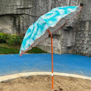 Sombrilla de Playa para Exteriores, Rayas, Jardín, Patio, Grande, con Logotipo Imprimible, Sombrilla Publicitaria con Azul y Blanco - Product Image 3