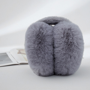 Coussinets d'oreilles en fausse fourrure de lapin et <span class=keywords><strong>laine</strong></span> peluche de haute qualité Mingxuan pour <span class=keywords><strong>femme</strong></span> - Modèle élégant et chaud MX-F0808 - Product Image 5