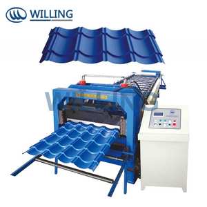 Profil blech Kaltwalzform maschine Stahldach Stufen ziegel Blech form maschine Preis abdeckung Stufen fliesen herstellungs maschine - Product Image 4