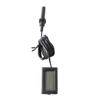 Thermo-hygromètre LCD FY-12 avec sonde externe, capteur de température et d'humidité séparé pour incubateur, élevage de volailles, reptiles