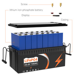 EU Stock Fast Ship LiFePO4 Lithium <b>Battery</b> <b>24V</b> 100Ah 100A BMS CE/RoHS Certified 3000 Cycles for Solar Energy Truck Marine Boat - Product Image 5