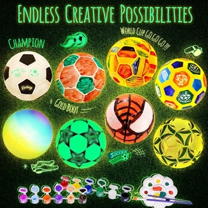 Kit <span class=keywords><strong>de</strong></span> pintura DIY para niños: Luz nocturna <span class=keywords><strong>de</strong></span> fútbol, arte en resina <span class=keywords><strong>de</strong></span> vinilo, caja <span class=keywords><strong>de</strong></span> colores, fácil <span class=keywords><strong>de</strong></span> usar para actividades interactivas infantiles - Product Image 5