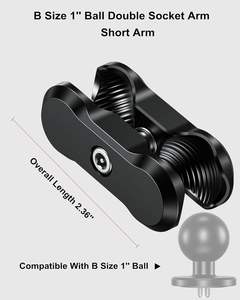 Supporto per Telefono da Moto in Lega di Alluminio Antifurto con Doppio Attacco Compatibile con RAM Mounts e Adattatore a Sfera da 1'' - Product Image 5