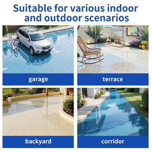 Anti-Slip Epoxy Colored Sand Self-Leveling Floor <b>Coating</b> multicolor Marble Effect Outdoor Durable floor <b>paint</b> - Product Image 5