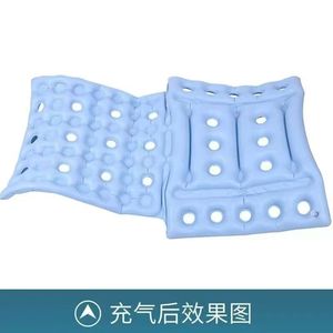 <b>Inflatable</b> Wheelchair <b>Seat</b> <b>Cushion</b> Light Blue Plastic Vented Design For Pressure Relief And Airflow - Product Image 5