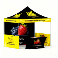 Logo personnalisé Gazebo avec protection UV 3x3 Auvents extérieurs Gazebos pop-up Tente à auvent étanche Tentes d'exposition pliantes en aluminium