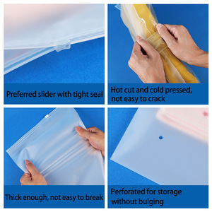 Bolsas de Plástico Transparente con Cierre para Ropa, Bolsas de Almacenamiento Reutilizables al por Mayor para Prendas LLDYY002 Rojo Transparente, Nuevo Material de Guangzhou, China - Product Image 4
