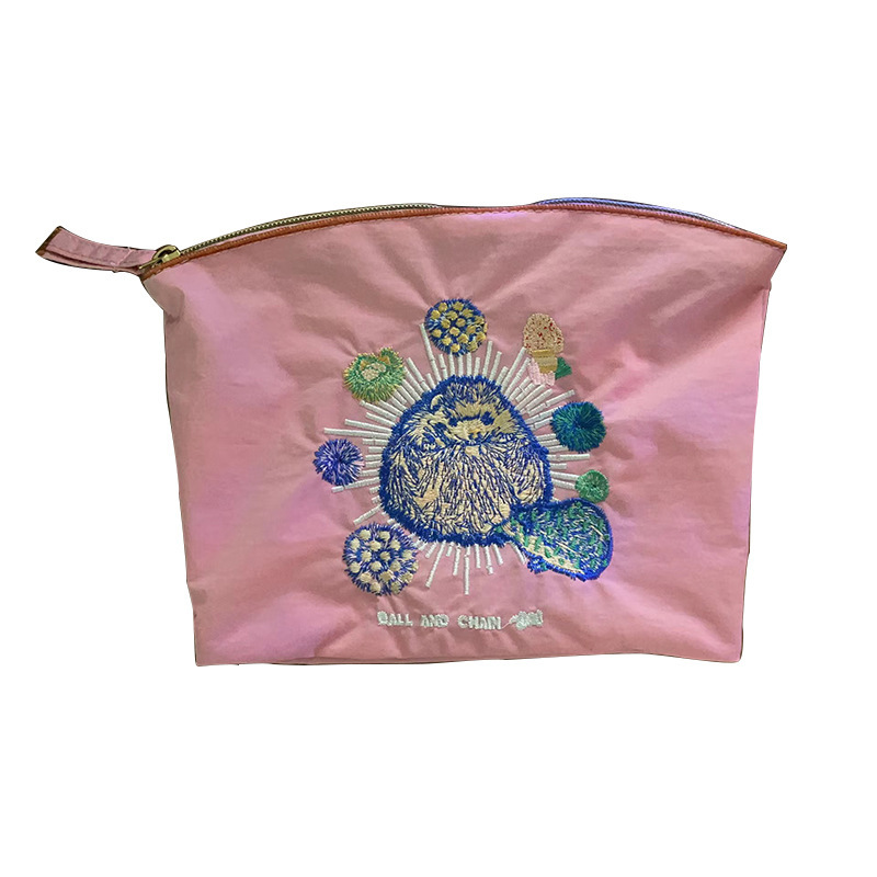 Trousse à maquillage hérisson rose - modèle mini - trousse seule sans bandoulière