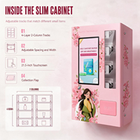 Distributeur automatique mural Yunyin avec écran de 21,5 pouces, refroidissement par compresseur, capacité personnalisable pour
