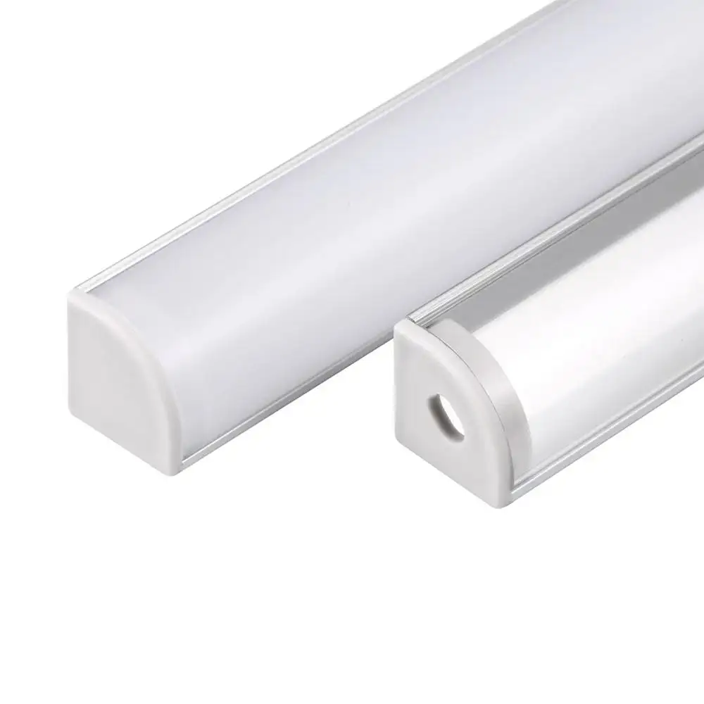 SHENGXIN-Espejo ancho Led para pared, barra de luz blanca, cubierta de tira montada en pared, perfil Led de esquina de aluminio, novedad de 2019