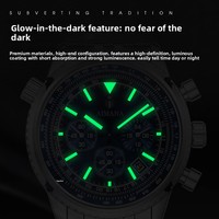 Montre Homme Tendance de Marque, Chronographe à Quartz Multifonctionnel à Trois Cadrans et Six Aiguilles, Étanche, Lumineux, avec Calendrier et Boîte