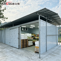 Chambre froide modulaire extérieure pour stockage de glaçons, congélateur de plain-pied pour usine de glace