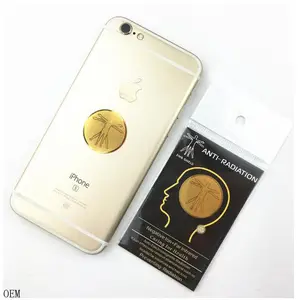 2020 top verkauf anti EMF Laptop/handy 24k gold sonnenblumen muster anti strahlung aufkleber