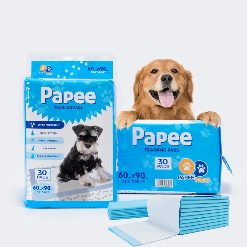 Chất lượng cao bán buôn vật nuôi làm sạch sản phẩm dùng một lần Dog nước tiểu Pad phân hủy sinh học Puppy Pad