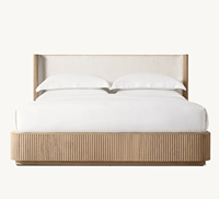 Ensemble de salle à manger en bois de chêne moderne TG Sassanid OEM avec design géométrique pour une utilisation en extérieur
