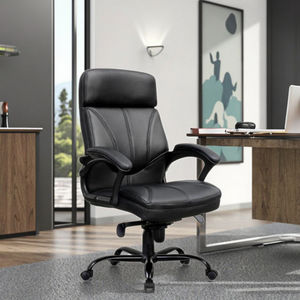 Sedia da Ufficio Direzionale in Pelle Resistente con Funzione Girevole, Design Moderno, Lussuosa Pelle Sintetica, Silla Ejecutiva - Product Image 2