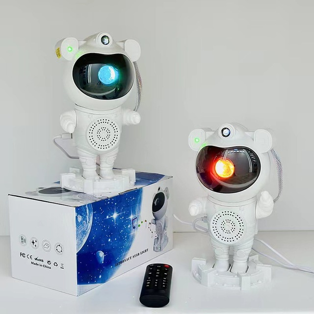Starry Sky Projector Astronaut Space Night Light Music Astronaut Projector Lamp for Home Decoration