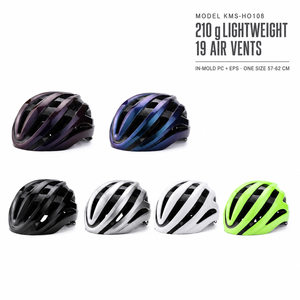 Casque de vélo pour homme et femme, coque respirante avec 19 aérations et réglage par cadran, taille 57-62 cm - Product Image 1
