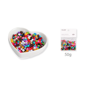 Perline colorate Ilan Abalorios da 4 mm, 50 g, per la creazione di gioielli - Product Image 1