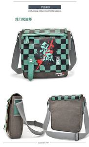 <span class=keywords><strong>Sac</strong></span> à bandoulière en toile imprimé avec lame en 3d, design de dessin animé, <span class=keywords><strong>Manga</strong></span>, Tanjirou, Nezuko Zenitsu, Giyuu - Product Image 5